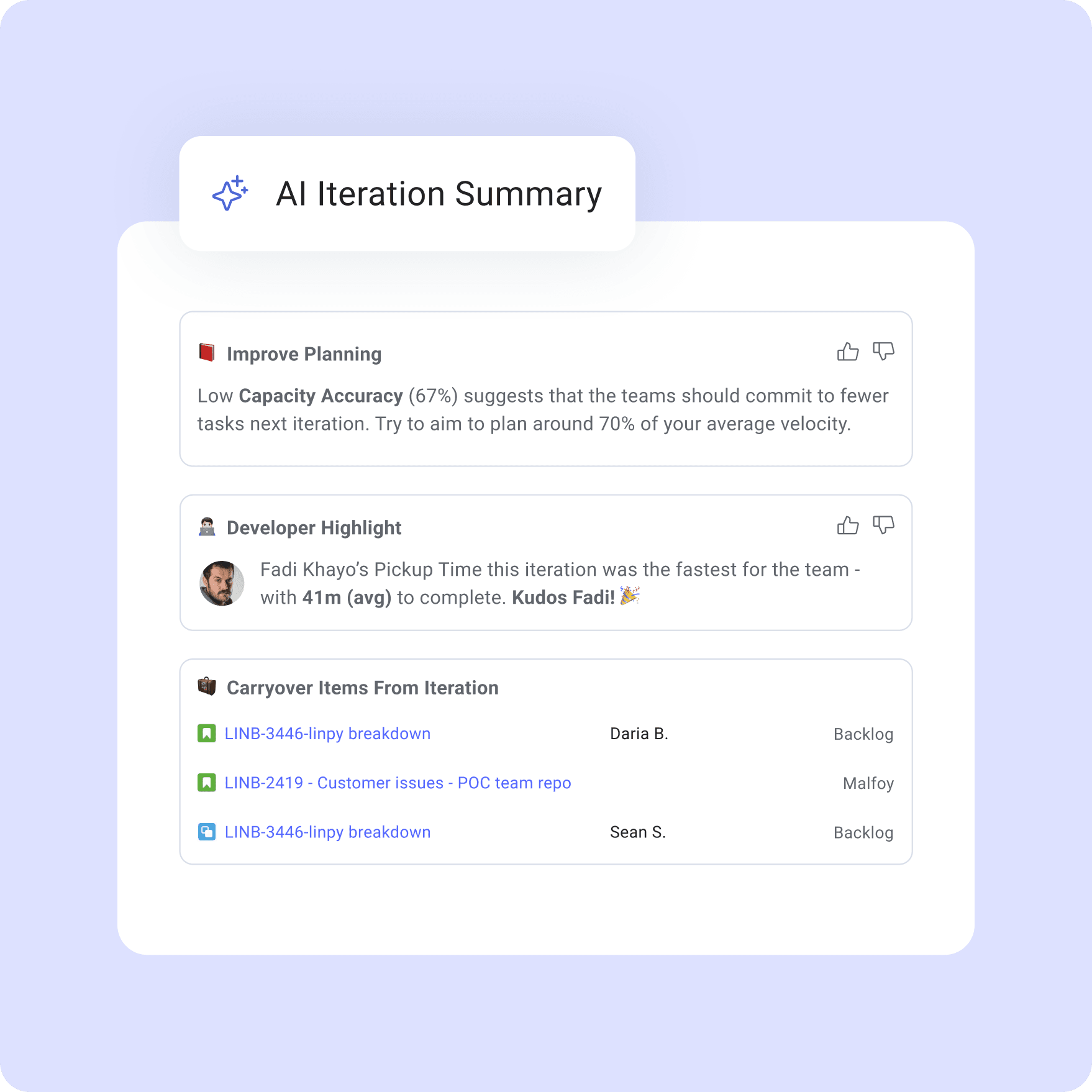 Run AI-powered retros